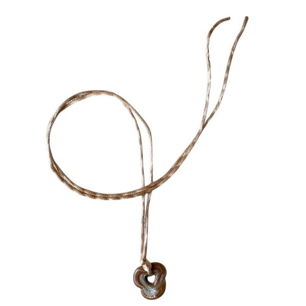 Murano Glass Flower Dainty Necklace